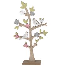 Drevená dekorácia Veľký kvitnúci strom, 22,5 x 40,5 cm