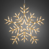 Vianočná vonkajšia dekorácia Snehová vločka 90 LED, teplá bílá, 58 x 58 cm