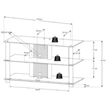 Tv-regál Zumbo Š: 110 Cm Sklo