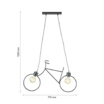 Zavesná Lampa Bike 77,5/122cm, 40 Wat